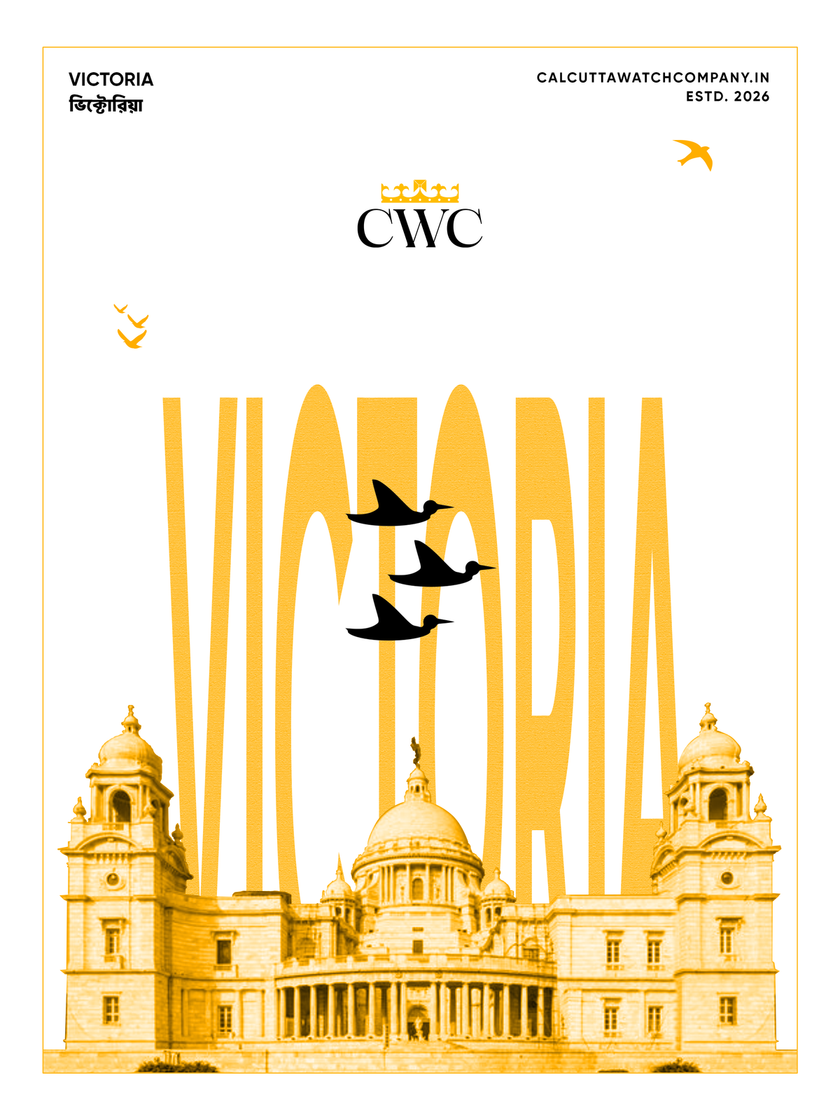 VICTORIA MEMORIAL HALL - Calcutta Watch Company - CWC(Kolkata)